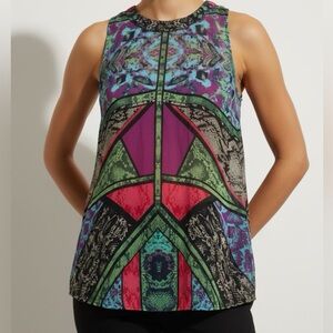 Bisou Bisou Colorful Geometric Tank Top